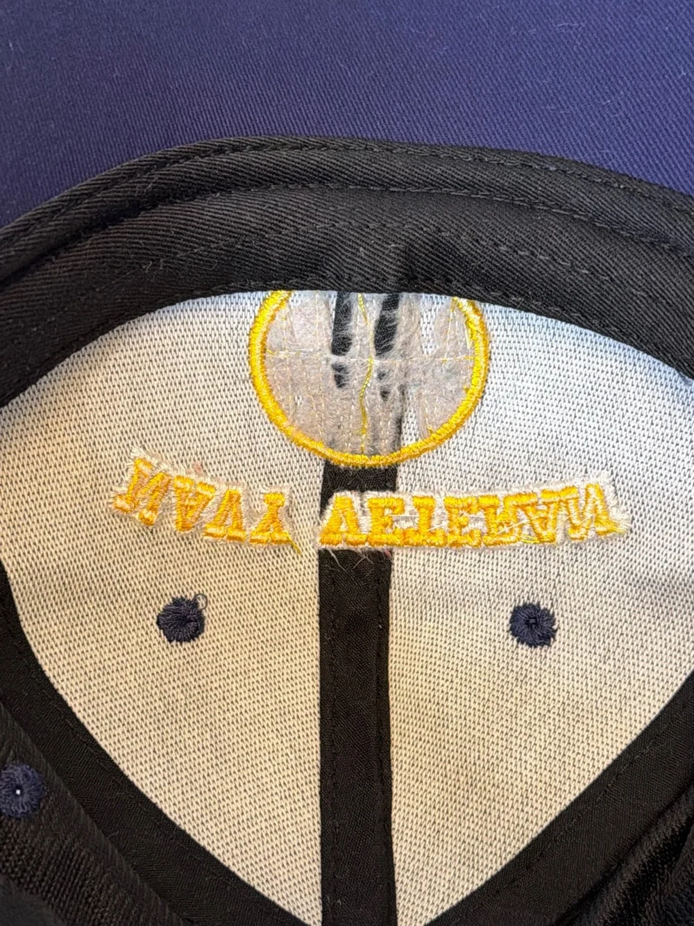 US Navy Veteran Embroidered Blue Adjustable Hat Ball Cap